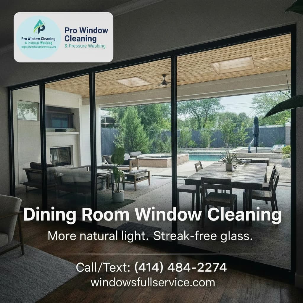 Transform your dining room with crystal-clear window views